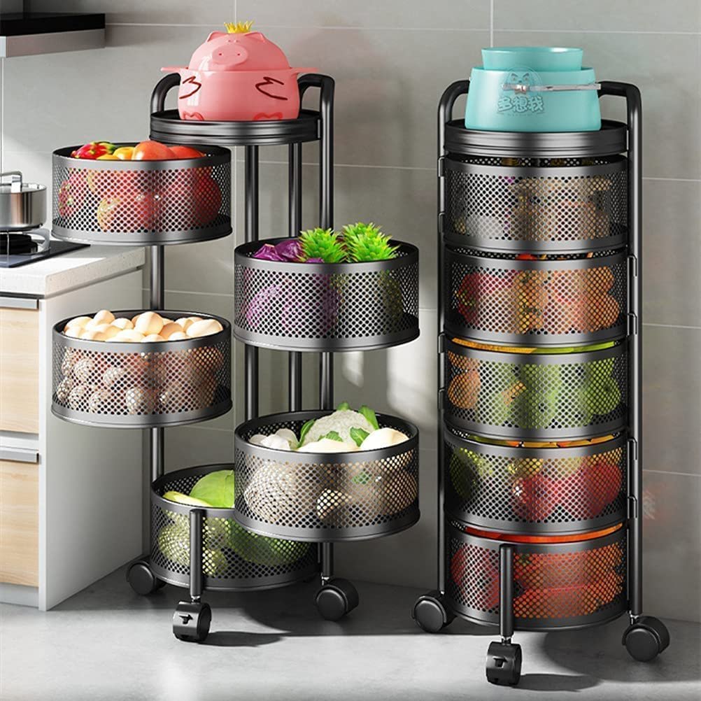 Multifunctional Kitchen Shelf Multi-layer Rotatable Storage Rack in 2023